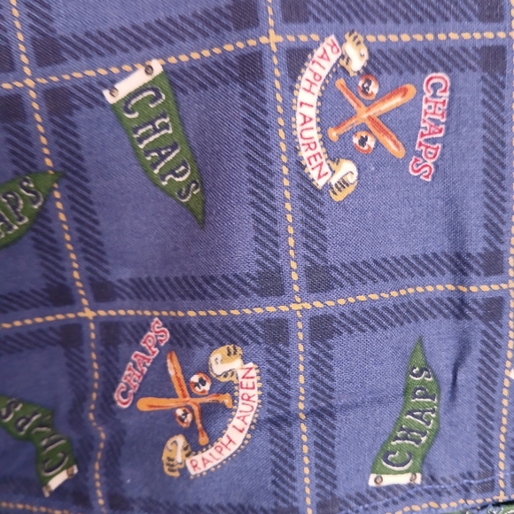 💎 CHAPS Ralph Lauren Men's Shirt Button Down Vintage Baseball Print #0271 - Picture 2 of 12